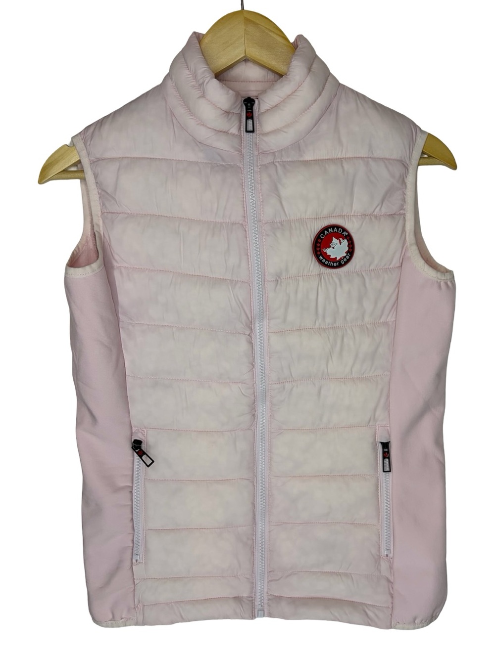Canada weather gear pink puff vest size small